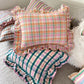 Valentina Ruffle Rainbow Stripe Pillow