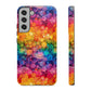 Bespattered Facade Rainbow Ink Circles Tough Case
