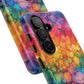 Bespattered Facade Rainbow Ink Circles Tough Case