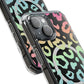 Bespattered Facade Pastel Rainbow Leopard MagSafe Clear Impact Case