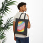 Bespattered Facade Rainbow "Toxic Trait" Canvas Tote Bag Reusable Carryall