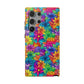 Bespattered Facade Bright Rainbow Flowers Impact-Resistant Case
