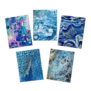 Bespattered Facade Multi-Design Greeting Cards (5-Pack) – Blank Inside