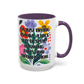 "I'm Just Trying to Have a Nice Day..." Rainbow Flowers Mug | Eight Colors | 11oz or 15oz