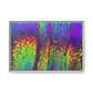 Bespattered Facade Neon Lava Framed Canvas Art Print | 3 Frame Colors | Multiple Sizes
