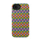 Bespattered Facade Rainbow Chevron Tiles Impact-Resistant Case