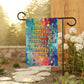 Bespattered Facade Tuesdays Can Go Fuck Themselves Rainbow Garden Flag