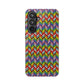 Bespattered Facade Rainbow Chevron Tiles Impact-Resistant Case
