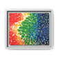 Bespattered Facade Rainbow Seaside Framed Canvas Art Print | 3 Frame Colors | Multiple Sizes