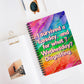 Bespattered Facade Rainbow "Wednesday" Spiral Notebook - Lined Pages
