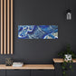 Bespattered Facade Fluid Art Abstract Painting Stretched Matte Canvas Art Prints | Multiple Sizes