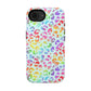 Bespattered Facade Bright Rainbow Leopard Impact-Resistant Case