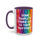 Bespattered Facade All-Seeing Butthole Rainbow Mug | Eight Colors | 11oz or 15oz