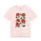 Red Roses Bella Canvas Unisex Jersey Short Sleeve Tee