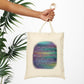 Bespattered Facade Rainbow "Cryptic Emo Lyrics" Canvas Tote Bag Reusable Carryall