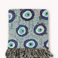 Evil Eye Blues Woven Blanket