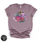 Flowering Full Moon Tee | Floral Celestial Graphic T-Shirt