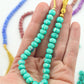 Tiny Target: Carved Rondelle Bone Beads, 8x6mm, Bohemian Spacers