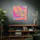 Bespattered Facade Fluid Art Abstract Painting Stretched Matte Canvas Art Prints | Multiple Sizes