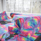Bespattered Facade Rainbow Nebula Wrapping Paper | Three Sizes | Glossy or Matte
