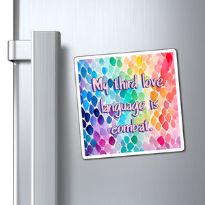 Bespattered Facade "Love Language" Refrigerator Magnet
