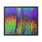 Bespattered Facade Neon Lava Framed Canvas Art Print | 3 Frame Colors | Multiple Sizes