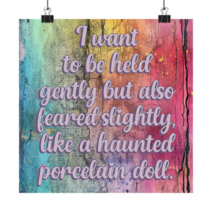 Bespattered Facade "Hold Me Close" Giclée Archival Matte Paper Prints