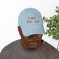 Bespattered Facade "Rainbow Is the New Black" Colorful Embroidered Denim Hat