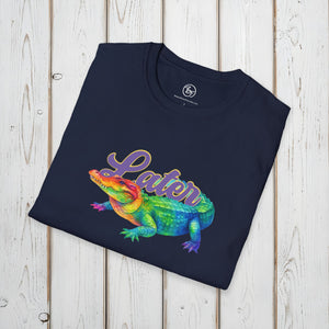 Bespattered Facade "Later Gator" Rainbow Alligator Unisex Softstyle T-Shirt