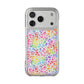 Bespattered Facade Bright Rainbow Leopard MagSafe Clear Impact Cases