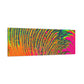 Bespattered Facade Neon Puddle Stretched Matte Canvas Art Prints | Multiple Sizes