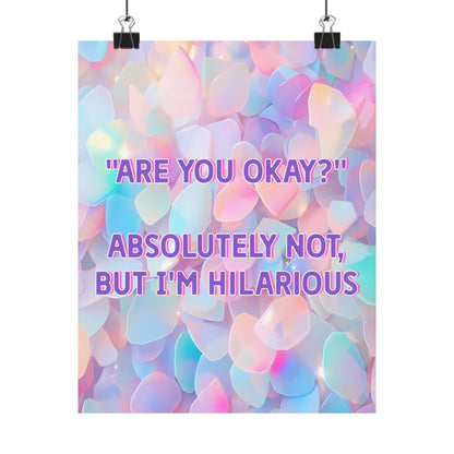 Bespattered Facade "Are you Okay?" Giclée Archival Matte Paper Prints