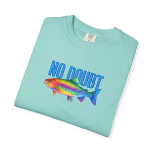 Bespattered Facade Colorful "No Doubt, Rainbow Trout" Colorful Premium Unisex Comfort Colors Garment Dyed 100% Cotton T-Shirt
