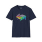 Bespattered Facade "Later Gator" Rainbow Alligator Unisex Softstyle T-Shirt