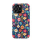 Bespattered Facade Colorful Flowers Impact-Resistant Case