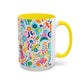 Bespattered Facade Rainbow Doodles Mug | Eight Colors | 11oz or 15oz