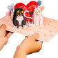 Purrfect Love Frndly Pop Up Card - 8"x6"