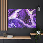 Bespattered Facade Purple Haze Stretched Matte Canvas Art Prints | Multiple Sizes