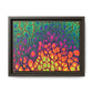 Bespattered Facade Neon Butterfly Framed Canvas Art Print | 3 Frame Colors | Multiple Sizes