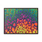 Bespattered Facade Neon Butterfly Framed Canvas Art Print | 3 Frame Colors | Multiple Sizes