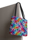 Bespattered Facade Neon Animal Print Eco-Friendly Carryall Tote Bag