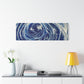 Bespattered Facade Fluid Art Abstract Painting Stretched Matte Canvas Art Prints | Multiple Sizes