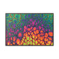 Bespattered Facade Neon Butterfly Framed Canvas Art Print | 3 Frame Colors | Multiple Sizes