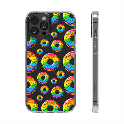 Bespattered Facade Rainbow Sprinkle Donut Clear Case