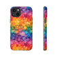 Bespattered Facade Rainbow Ink Circles Tough Case