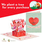Happy Valentines Day Pop Up Card - Frndly 5" x 7"