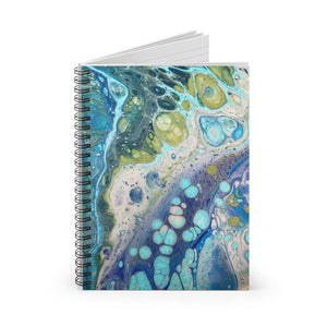 Bespattered Facade Sea Turtle Spiral Notebook - Lined Pages