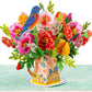 Poppy Blooms Pop Up Flower Bouquet Card