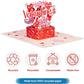 Happy Valentines Day Pop Up Card - Frndly 5" x 7"