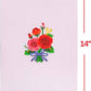 Hugepop Red Roses Pop Up Card, with Detachable Bouquet - Oversized 10" x 14" Cover